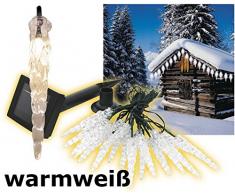 Heitronic Solar-Lichterkette Eiszapfen, warmweiß 39276