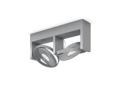 Philips myLiving Spot Particon Warmglow Dimm-Effekt 2-flammig, aluminum