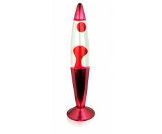 Originelle Lavalampe Lila Rot Retro Design NATALIE E14 H:41cm Stimmungslicht Wohnzimmer Jugendzimmer