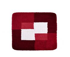 RIDDER 7103806S-350 Coins Badteppich, Teppich, Vorleger, Polyester, rot, ca. 55x50 cm