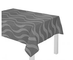 Wirth Tischdecke Lupara mit Kuvertsaum, Polyester, Grau, 120 x 120 cm