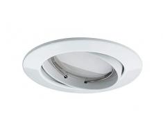 Paulmann Leuchten Paulmann 93978 LED Coin flach Einbaustrahler Komplettset satiniert Einbaurahmen rund Deckenspot 3x6,8W Einbaulampe schwenkbar Einbauleuchte, Aluminium, 6.8 W, Weiß matt, Satin