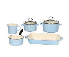 Krüger Karl Topfset, Emaille, Blau