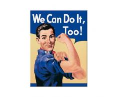 Nostalgic-Art 14216 USA - We Can Do It Too!, Magnet 8x6 cm