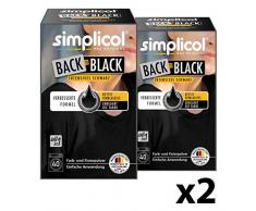 Simplicol Farberneuerung Back-to-Black, Schwarz, 2er Pack: Farbauffrischung und -Erneuerung in der Waschmaschine, Hautfreundlich, All-in-1 DIY Färbemischung mit Textilfarbe für Stoffe
