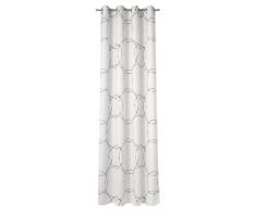 Schöner Wohnen 70080-001-140-250 Ösenschal Cooly Größe 140 x 250 cm, weiß