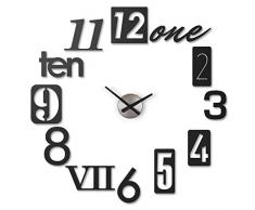 Umbra 118430-040 Numbra Wanduhr, schwarz, Metall, 85 cm