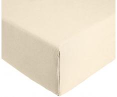 AmazonBasics Everyday Spannbetttuch aus 100%, Baumwolle, 200 x 200 x 30 cm - Tapioca