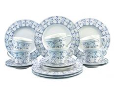 Creatable Kaffeeservice, Porzellan, blau, 30 x 24.5 x 33 cm, 18-Einheiten