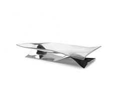 Bugatti 21-SOFFIOI1T Obstkorb, aus Stahl und ABS (thermoplastische Terpolymere), transparent, 40 x 16 x 10 cm