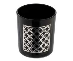 axentia State Zahnputzbecher, Glas, Schwarz Ø ca. 8 cm