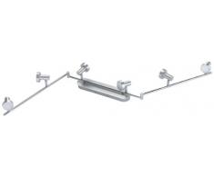 Trio Leuchten LED-Schiene in Aluminium gebürstet, inklusive 6x 5W LED, Länge maximal 150 cm 829310605