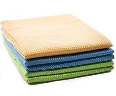 REZI Microfaserprodukte GmbH Geschirrtuch, Grün, Blau, Gelb, 68 x 42