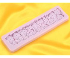 Teigschaber 12685Â flexique Zierleiste Hortensie Rose Silikonform fÃ¼r 8Â x 25Â x 2Â cm