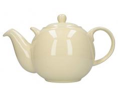 Dexam London Pottery Co Teekanne rund, für 10 Tassen, Elfenbein