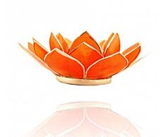 Trimontium Teelichthalter, Aluminium, Orange