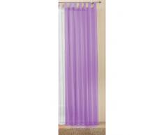 Gardinenbox Transparente einfarbige Gardine, Polyester, Flieder, 245 x 140 cm
