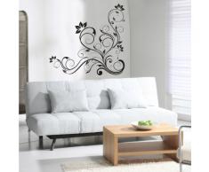 INDIGOS 4052166141123 Wandtattoo w652 schÃ¶ne Tribal Blatt Wandaufkleber, 96 x 91 cm, schwarz