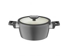 Berndes Balance Smart Induction Kochtopf mit Silikon-Glasdeckel / Keramik / 20 cm / 2,50 l / cremeweiß / Neue Version