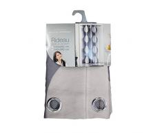 Douceur dIntérieur Tempo Ösenvorhang Tempo Polyester, Polyester, Taupe, 260x140 cm