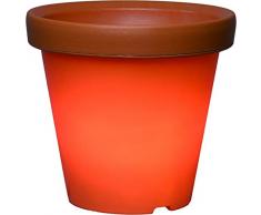 System 24LED Pot Start Höhe 36 cm mit Trafo 9,6 VA outdoor, Vierfarb Karton, terracotta 492-43