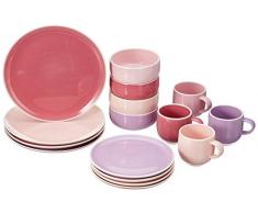 Creatable, 20689, Serie LADY LIKE, Geschirrset, teilig Kombiservice, 16-tlg, Steingut, Mehrfarbig