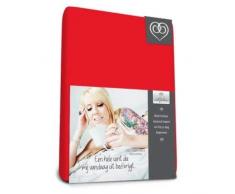 Bed-Fashion, Spannbetttuch aus Jersey, rot, Einzelbett 80 x 200 cm