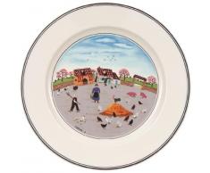 Villeroy & Boch Design Naif Frühstücksteller Hühnerhof, Premium Porzellan