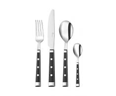 Pradel Excellence 2075N-16 Besteckgarnitur Bistro, Schwarz, Belle Table, 16-teilig