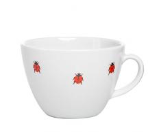 Feinkost Käfer Geschirr, Porzellan, Weiß/rot, 12 x 12 x 7.5 cm, 1-Einheit