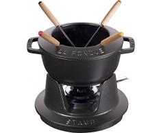 Staub Fondueset, Induktionsgeeignet, Gusseisen, Schwarz, 1 Einheiten