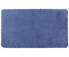 Wenko Badteppich Poly Navy Blue Duschmatte, blau, 90 x 60 x 0.5 cm