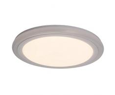 Brilliant Tizian LED Deckenleuchte Wandleuchte 30cm rund Fernbedienung dimmbar RGB Farbwechsel farbig beleuchteter Dekorand weiß Party 1300 Lumen, LED integriert