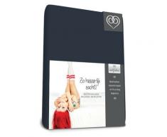 Bed-Fashion-Stretch Spannbetttuch, Frottee, Marineblau, doppelt, 140 x 220 cm