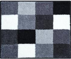 Grund Badteppich 100% Polyacryl, ultra soft, rutschfest, ÖKO-TEX-zertifiziert, 5 Jahre Garantie, BONA, WC-Vorlage o.A. 50x60 cm, grau