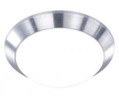 Wofi Deckenleuchte Mara 1-flammig, aluminium gebürstet, Ø ca. 26 cm, Abhängung ca. 9 cm 987601630260