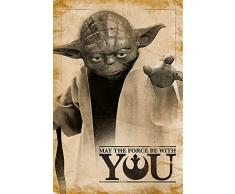 Star Wars - Master Yoda May The Force be with You - Filmposter Kino Movie Science Fiction - Grösse 61x91,5 cm