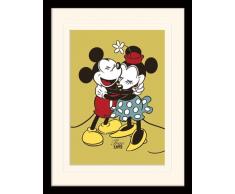 Mickey Mouse, 30 x 40 cm, True Love Gerahmter Kunstdruck