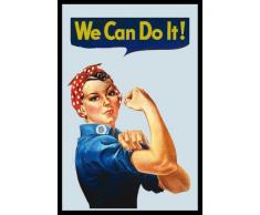 empireposter - American Legends - We can do it - GrÃ¶Ãe (cm), ca. 20x30 - Bedruckter Spiegel, NEU - Beschreibung: - Bedruckter Wandspiegel mit schwarzem Kunststoffrahmen in Holzoptik -