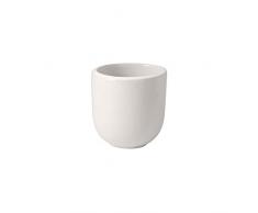 Villeroy & Boch 10-4264-9660 NewMoon Becher ohne Henkel, Moderne Tasse für Tee und Kaffee, Premium Porzellan, weiß, spülmaschinengeeignet, Porcelain