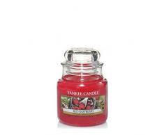 Yankee Candle kleine Duftkerze im Glas, Red Raspberry, Brenndauer bis zu 30 Stunden