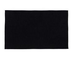 Gözze Mikrofaser Badteppich, 60 x 100 cm, Chenille, Schwarz, 1037-1000-060100