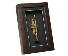Ambiente Haus 81017 Wandschmuck Trompete im Rahmen 22 x 14 cm