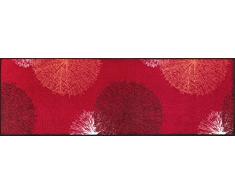wash + dry 068501 Fußmatte Firework, 60 x 180 cm, rot
