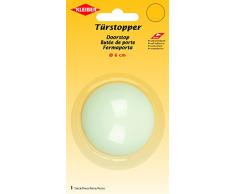 Kleiber Ø=6 cm Türstopper selbstklebend, Plastik, weiß, 15,9 x 8,5 x 1,5 cm