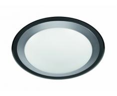 Reality Leuchten Deckenleuchte/Acrylring smoke/Kunstoff weiÃ/inklusive SMD LED 12W, 700 lm, 3000K / ø 33 cm R62511242