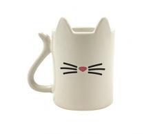 Unbekannt Gift Republic Tierischer Katzen Kaffeebecher, Keramik, Multi 11x9x9 cm 2