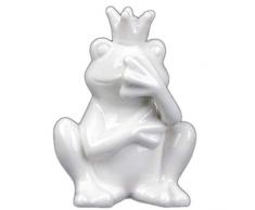 Holst Porzellan PSFR 008 Porzellanfigur Froschkönig nicht sprechen, weiß, 7.5 x 8.5 x 11.5 cm, 6 Einheiten