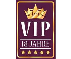Schatzmix VIP 18 Jahre Funny Wanddeko Sprüche Blechschild, 20x30 cm tin Sign