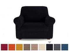 PETTI Artigiani Italiani Sofabezug Funda de Sillón (80 a 120 cm) Schwarz